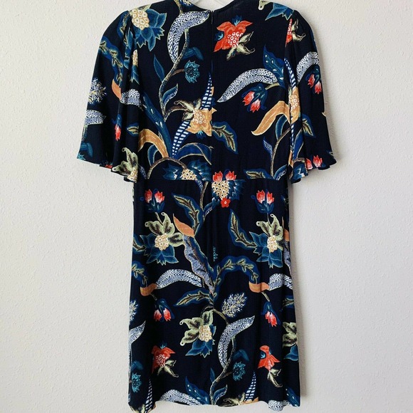 Maje Rimbaud Baroque Print Blue Dress - Picture 5 of 5